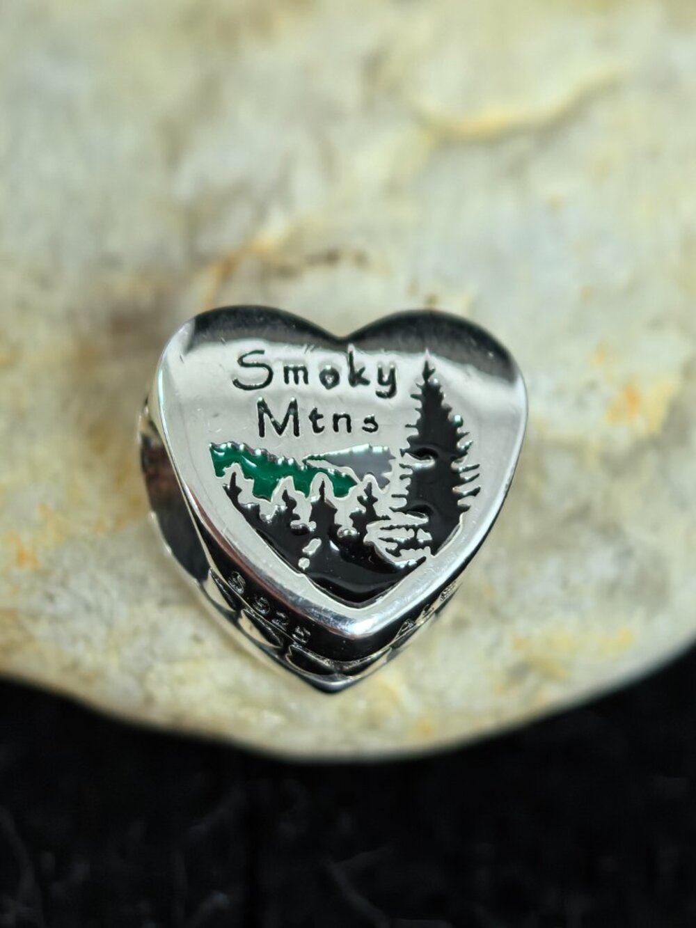Pandora Smoky Mountains Pigeon Forge TN Tree Charm, S925 Silver (Women's)